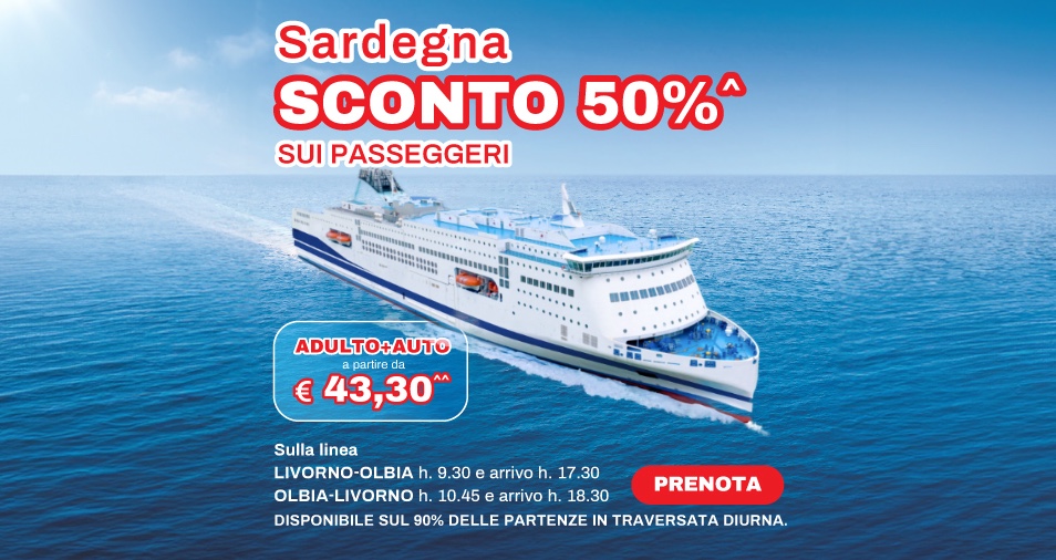 Sconto 50% Sardegna